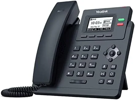 تلفن تحت شبکه یالینک T31P - شامل آداپتور برق - قابل استفاده با هر ارائه دهنده VoIP