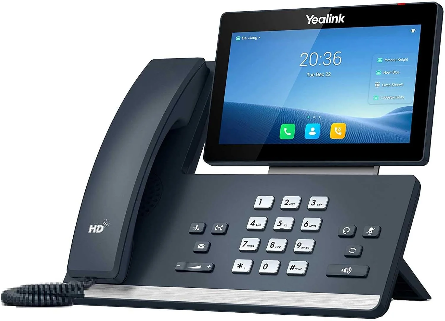 تلفن تحت شبکه یالینک SIP-T58W خاکستری LCD با قابلیت Wi-Fi