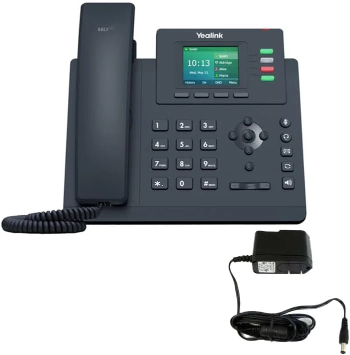تلفن تحت شبکه یالینک T33G - شامل آداپتور برق - قابل استفاده با هر ارائه دهنده VoIP