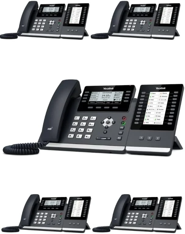 تلفن تحت شبکه یالینک مدل T43U به همراه ماژول توسعه EXP43 [بسته 5 عددی]…