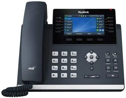 تلفن تحت شبکه یالینک T46U - شامل آداپتور برق - قابل استفاده با هر ارائه دهنده VoIP