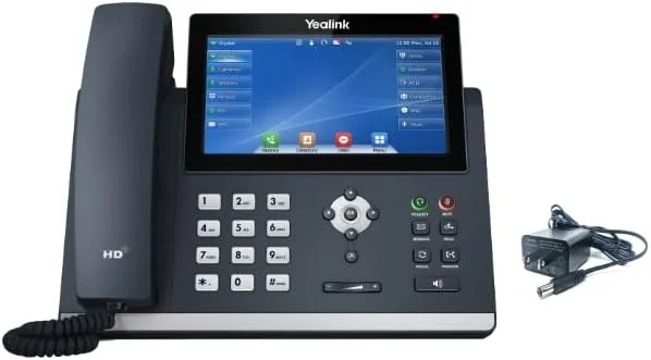 تلفن تحت شبکه یالینک T48U - شامل آداپتور برق - قابل استفاده با هر ارائه دهنده VoIP