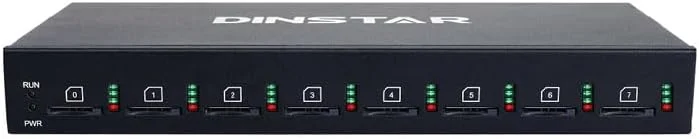 دروازه ۸ پورت سیپ ۴G LTE دینستار UC2000-VE-8T - پشتیبانی از امارات