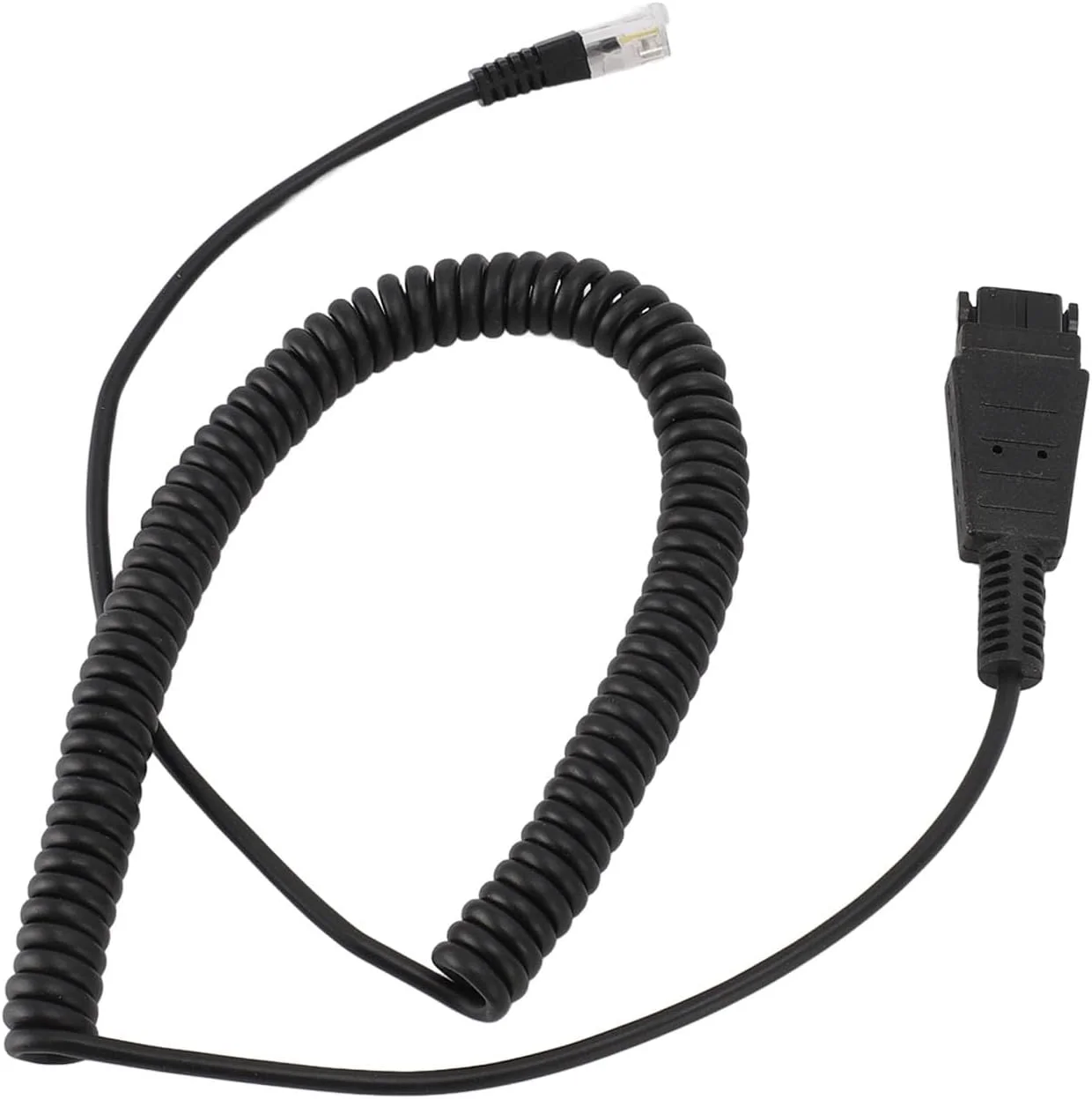 کابل آداپتور RJ9 به QD، کابل سیم پیچ قطع سریع RJ9 سازگار، برای هدست های QD، برای Avaya IP 1608 1616 9610 9620 9620L 9620C 9630 9630G