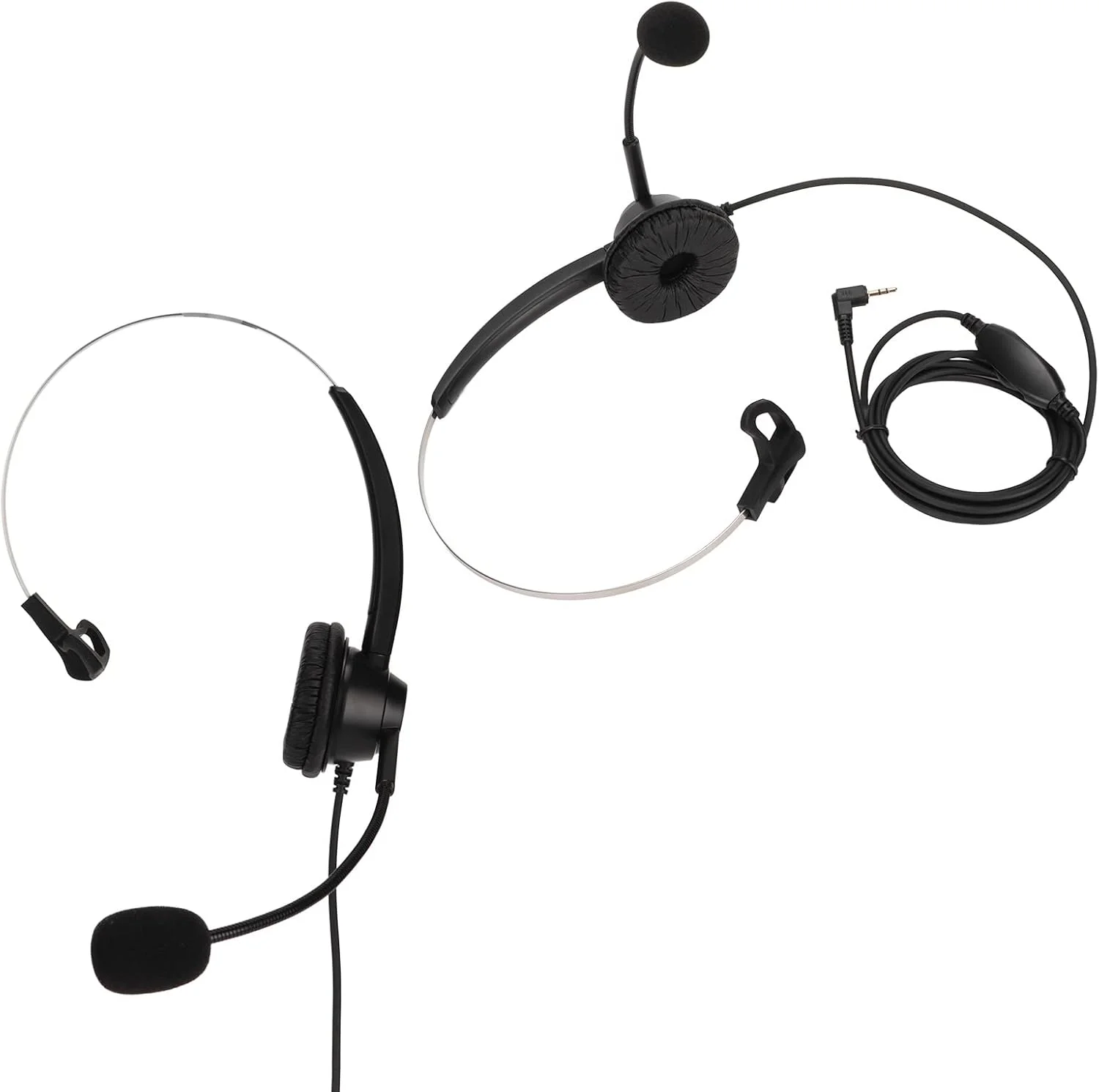 هدست تک گوش، هدفون تک گوشی با قابلیت تنظیم صدا و فیش 2.5 میلیمتری برای منزل، مرکز تماس، بازاریابی تلفنی و بیمه هدست تک گوش، هدفون تک گوشی با قابلیت تنظیم صدا و فیش 2.5 میلیمتری برای منزل، مرکز تماس، بازاریابی تلفنی و بیمه