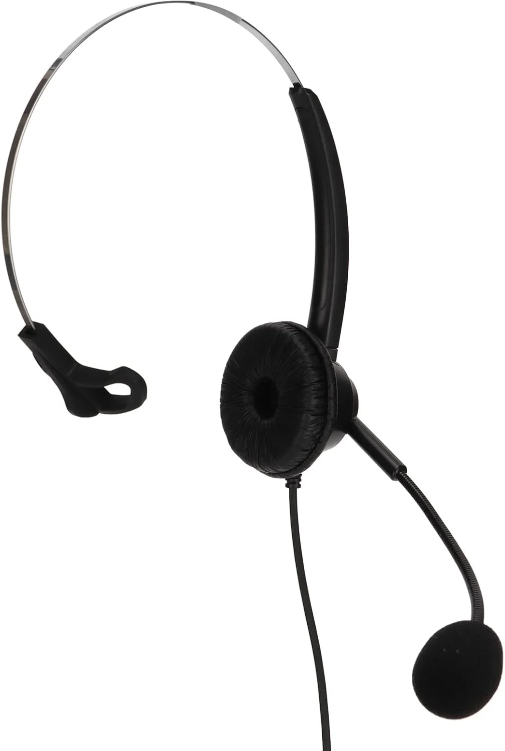 هدست مرکز تماس تجاری، دوشاخه RJ9 تنظیم صدا با میکروفون قطع کن، هدفون تک گوش برای دفاتر خانگی، مراکز تماس، بازاریابی تلفنی، بیمه، مشتری