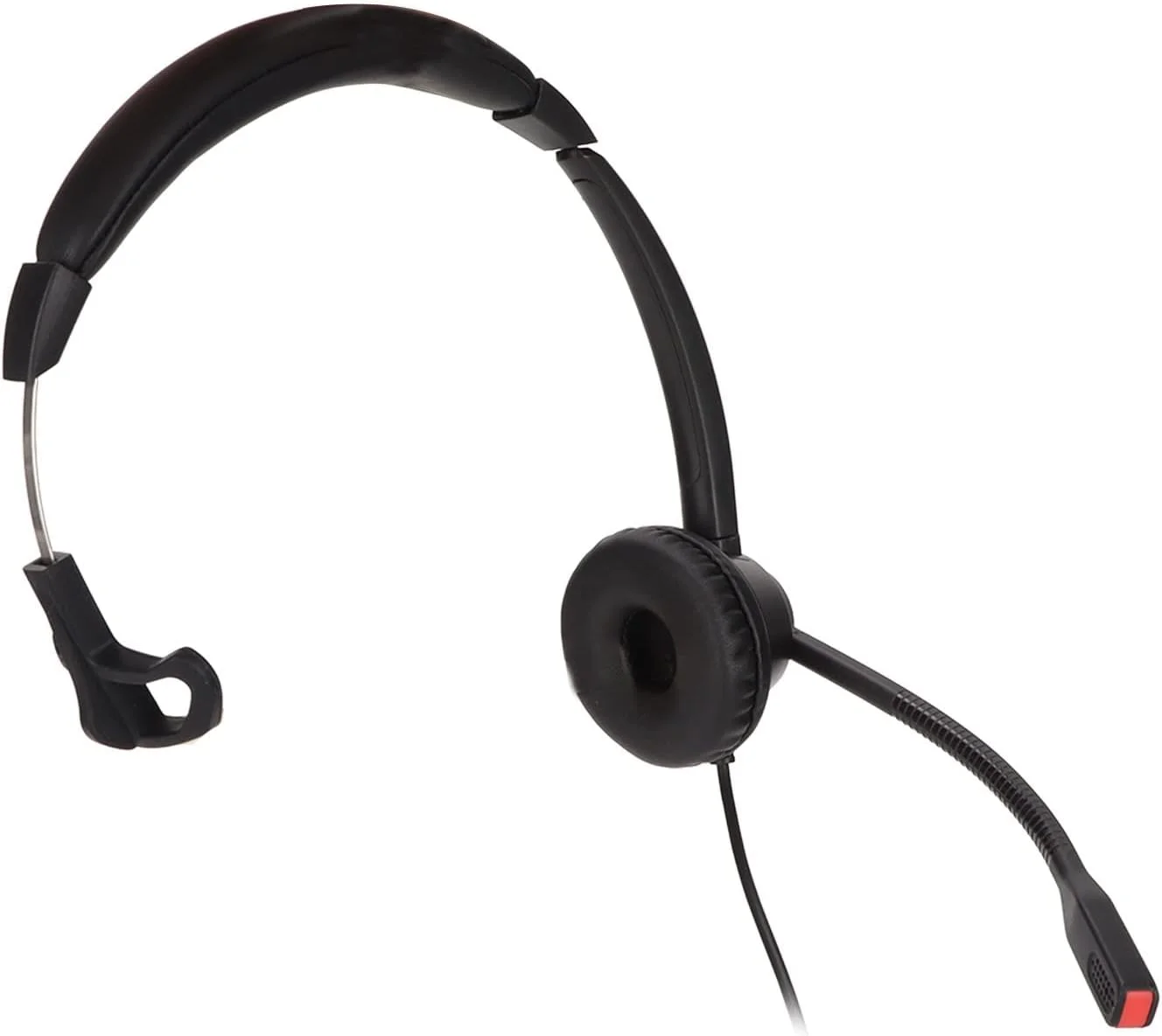 هدست ارتباطی دو گوشی، هدست اداری مشکی نرم و با کاربری آسان با قابلیت حذف نویز برای خدمات مشتریان اداری