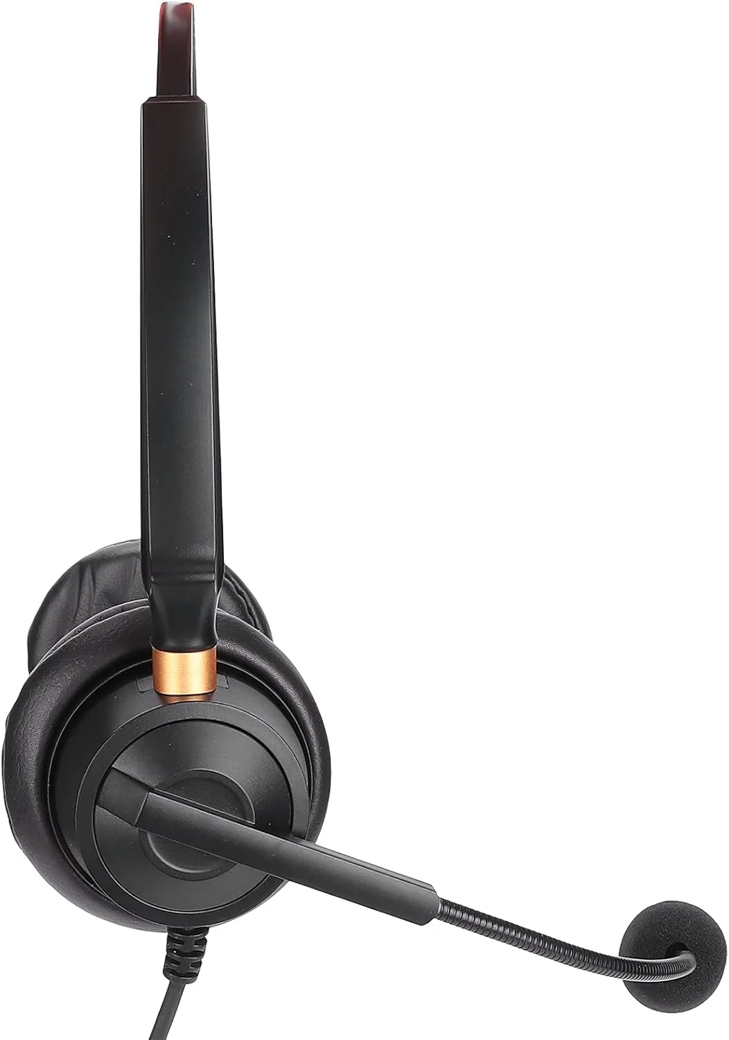 هدست دو گوشی، هدست مرکز تماس، هدفون کامپیوتر 3.5 میلی متری با میکروفون حذف نویز و کنترل صدا، اتصال سریع و آسان