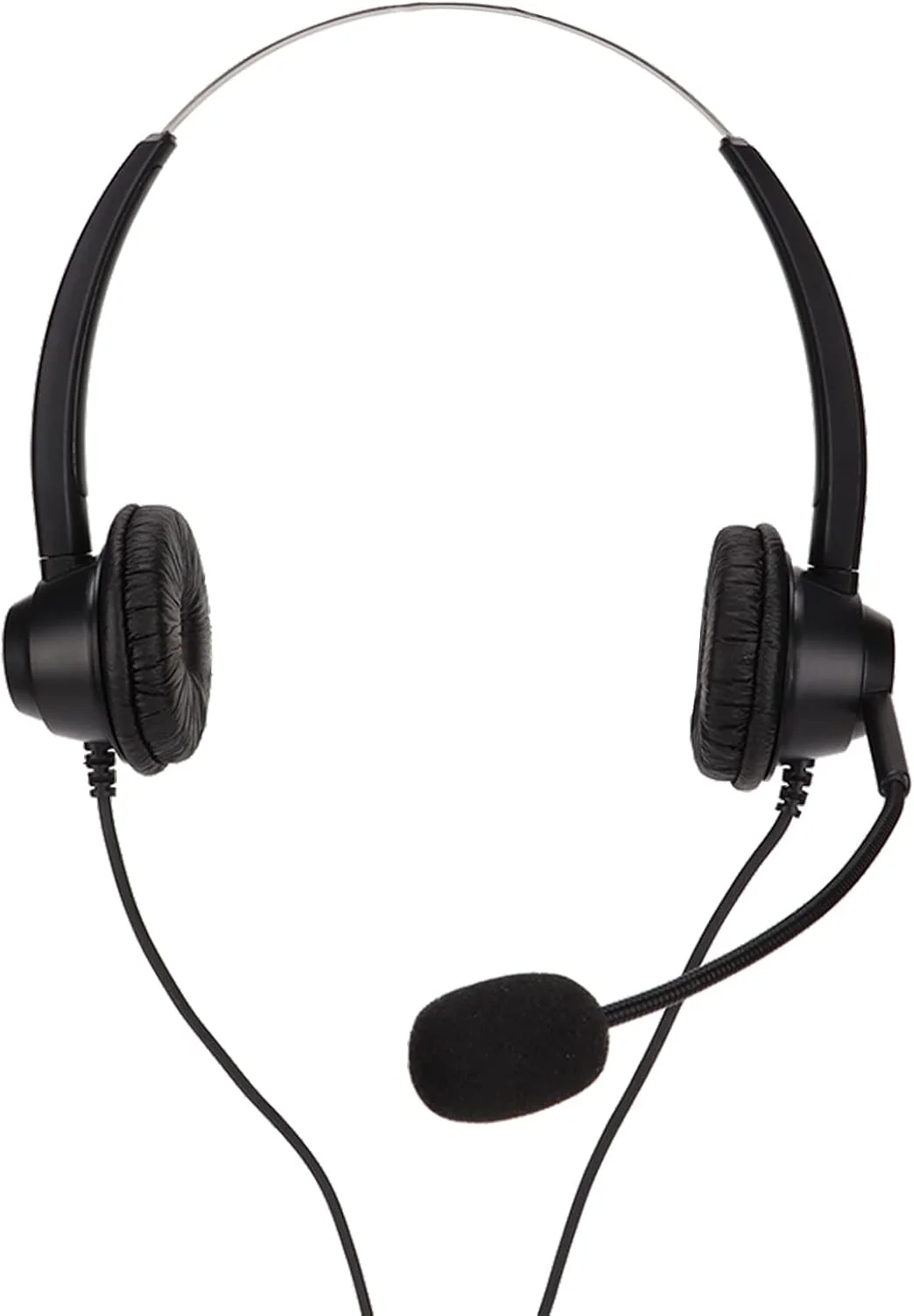 هدفون تلفن دو گوشی، هدست دو طرفه با قابلیت حذف نویز Plug and Play برای مراکز تماس، دوره های آنلاین، چت ها و تماس های کنفرانسی هدفون تلفن دو گوشی، هدست دو طرفه با قابلیت حذف نویز Plug and Play برای مراکز تماس، دوره های آنلاین، چت ها و تماس های کنفرانسی