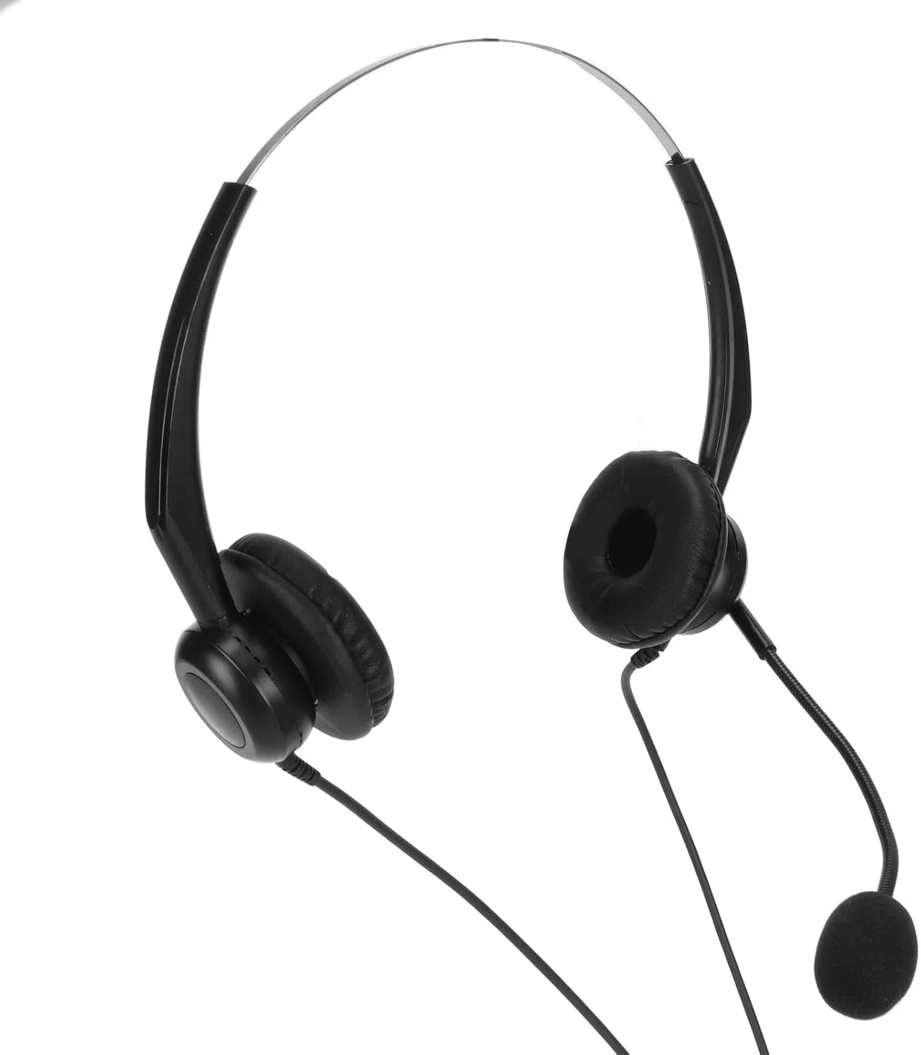 هدست تلفن دو گوش با صدای شفاف و حذف نویز برای مرکز تماس (اتصال کریستالی) هدست تلفن دو گوش با صدای شفاف و حذف نویز برای مرکز تماس (اتصال کریستالی)