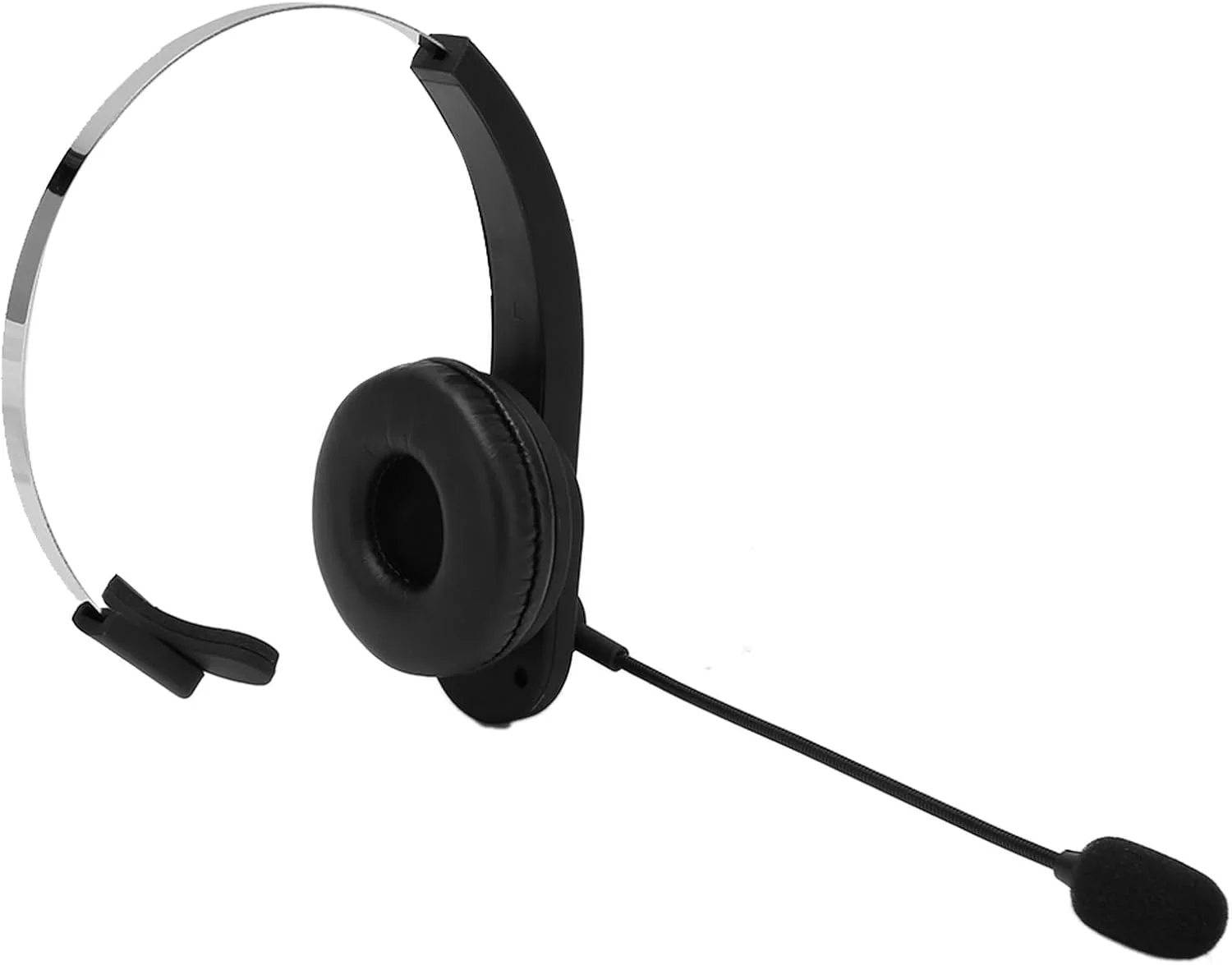 هدست تلفن بلوتوثی بی سیم تجاری با میکروفون حذف نویز و فرستنده USB برای رانندگان مراکز تماس مشکی