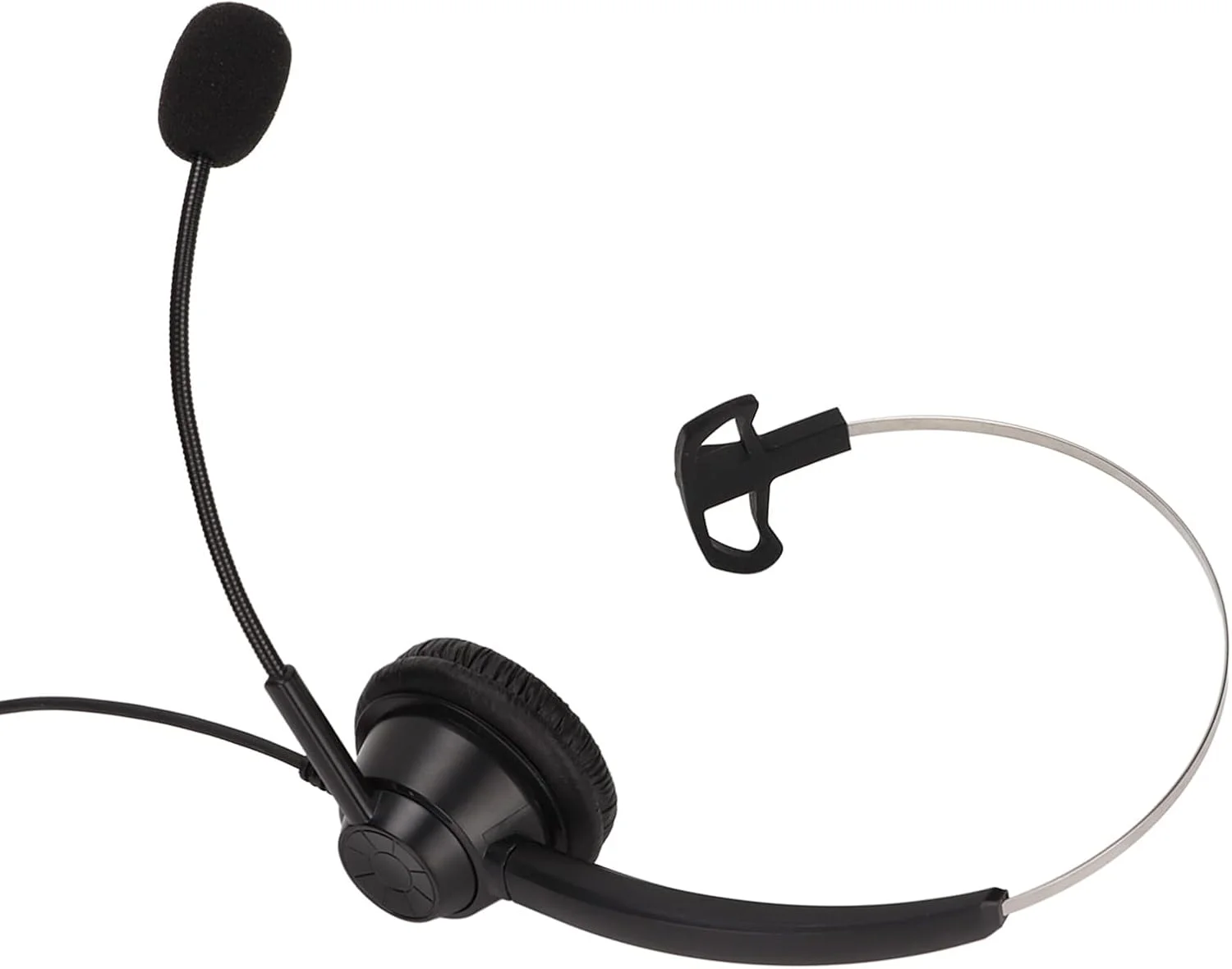 هدست مرکز تماس تجاری، گوشی تلفن با میکروفون و دوشاخه RJ9 با تنظیم توالی شش سرعته، هدفون تک گوش برای دفاتر خانگی، مراکز تماس، بازاریابی تلفنی، بیمه