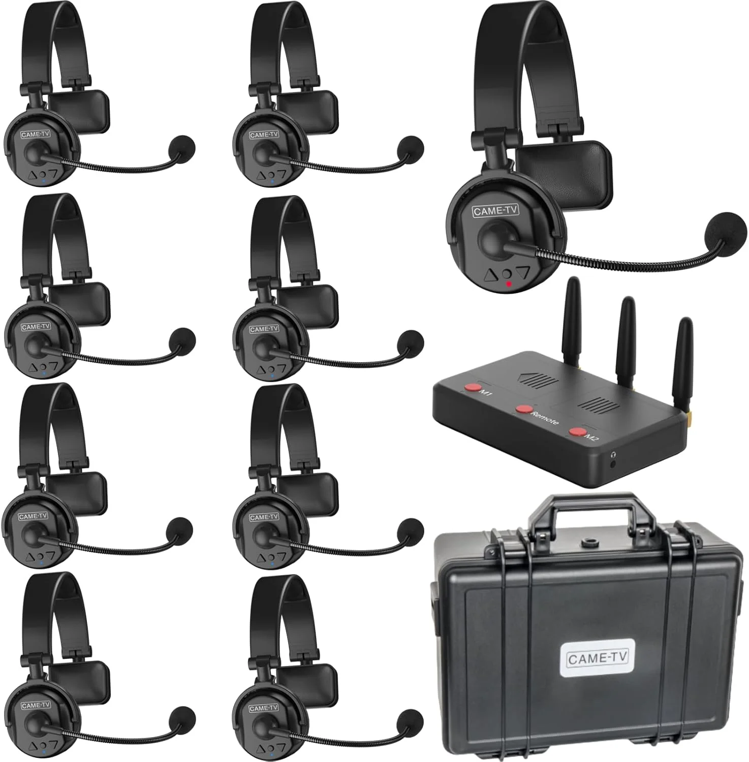 سیستم ارتباطی داخلی بی سیم Came-TV WAERO با قابلیت مکالمه دو طرفه و جعبه محافظ - بسته 9 عددی