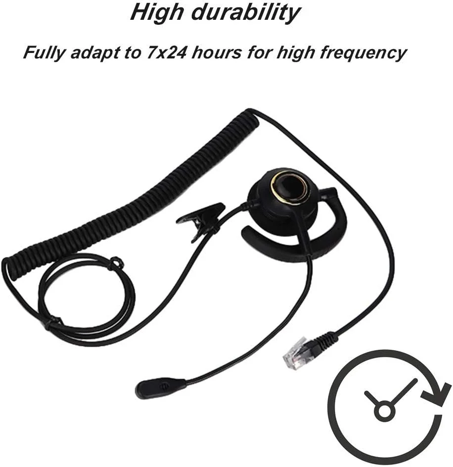 هدست مرکز تماس H1000 RJ9 با قابلیت حذف نویز، هدست تلفن راحت، سازگار با اکثر تلفن های مرکز تماس (بدون آداپتور)