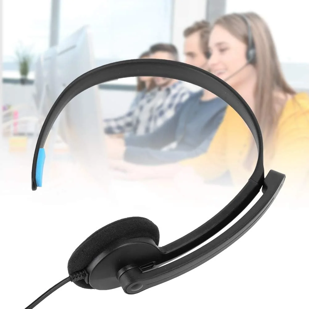 هدست مرکز تماس، هدبند جمع شونده راحت، هدست خدمات مشتری با جک 3.5 میلی متری برای کامپیوتر