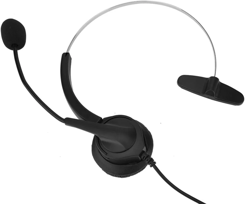 هدست تلفن بی‌سیم، هدست تلفن 2.5 میلی‌متری با قابلیت حذف نویز قابل تنظیم، هدست مرکز تماس، مناسب برای تلفن و سایر تلفن‌ها.