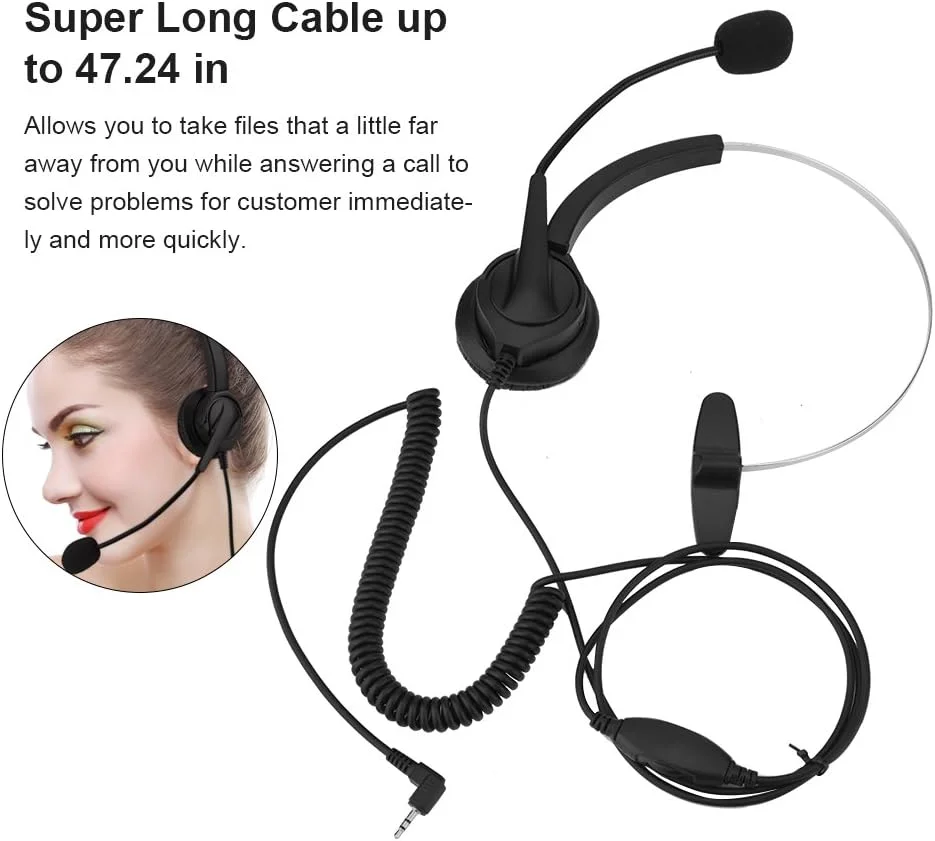 هدست تلفن بیسیم، هدست تلفن 2.5 میلیمتری با قابلیت حذف نویز قابل تنظیم، هدست مرکز تماس، مناسب برای تلفن و سایر تلفنها. هدست تلفن بیسیم، هدست تلفن 2.5 میلیمتری با قابلیت حذف نویز قابل تنظیم، هدست مرکز تماس، مناسب برای تلفن و سایر تلفنها.