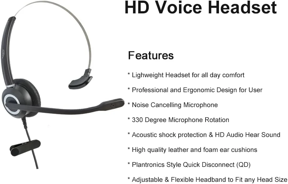 هدست روزانه Avaya HD Voice با آداپتور HIS سازگار با تلفن های IP سری Avaya 1600، 9600، J100، به همراه آداپتور 3.5 میلی متری (تک گوش) هدست روزانه Avaya HD Voice با آداپتور HIS سازگار با تلفن های IP سری Avaya 1600، 9600، J100، به همراه آداپتور 3.5 میلی متری (تک گوش)