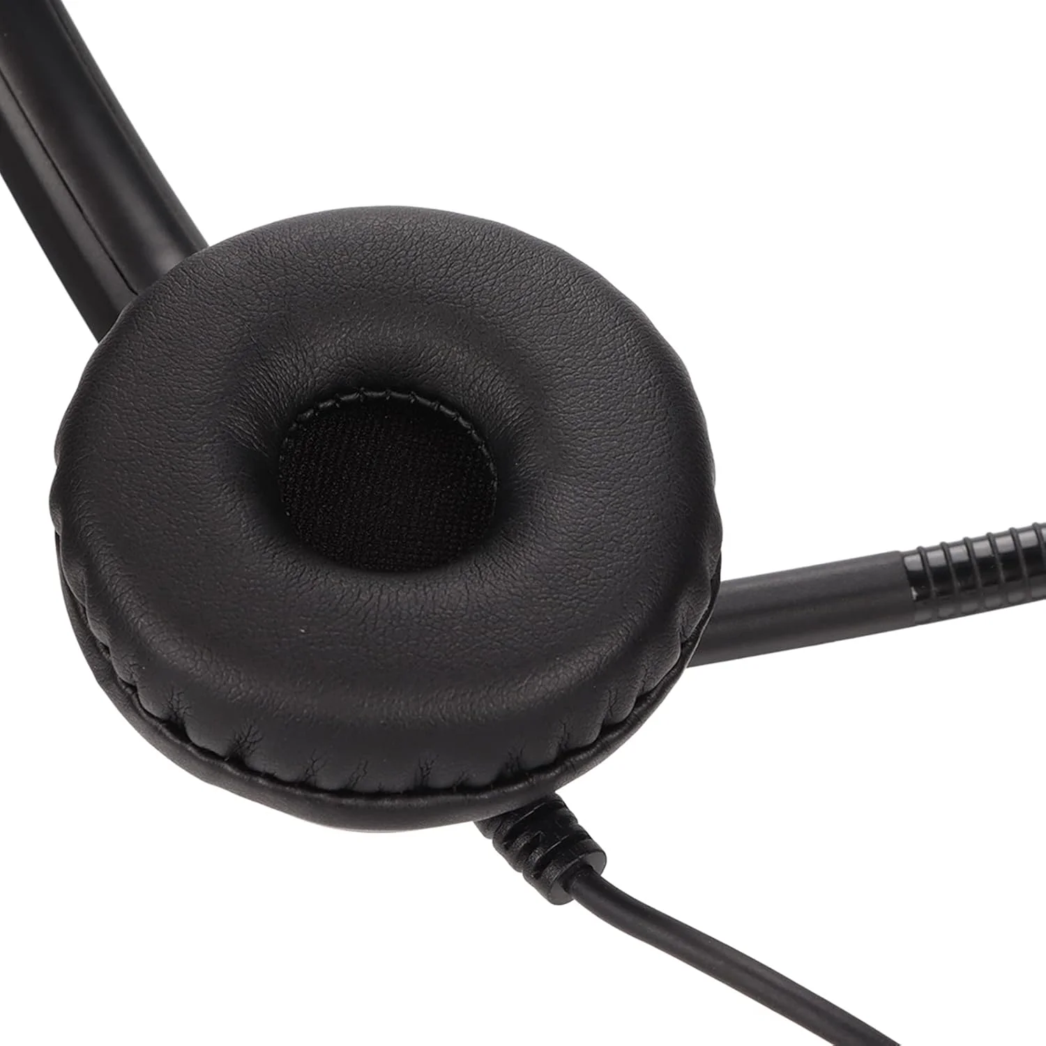 هدست تک گوش تلفن برای خدمات مشتری، هدست تلفن ثابت VOIP با میکروفون حذف نویز و تنظیم حجم صدا