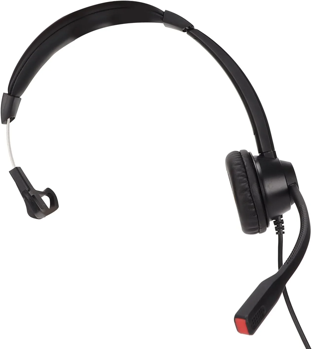 هدست تک گوش تلفن برای خدمات مشتری، هدست تلفن ثابت VOIP با میکروفون حذف نویز و تنظیم حجم صدا