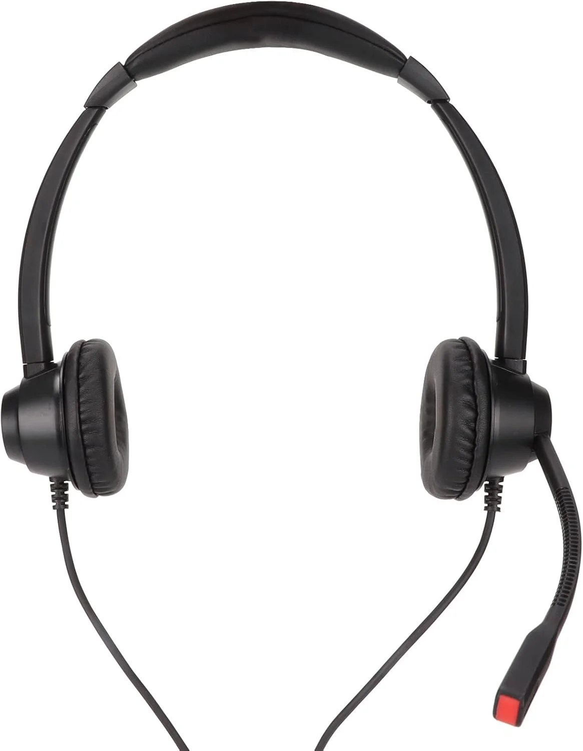 هدست سیمی تجاری 2.5 میلی‌متری VELATEMOR با میکروفون با کیفیت بالا، هدست سیمی دو گوش برای کنفرانس و مراکز تماس