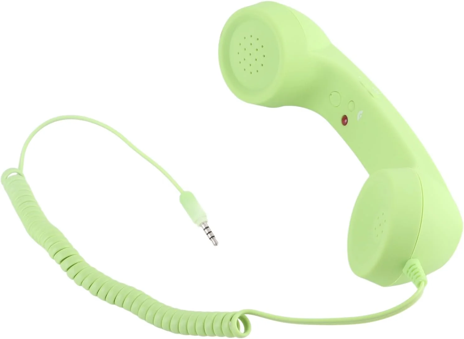 گوشی تلفن همراه رترو Denash، گوشی تلفن همراه قدیمی USB C با جک 3.5 میلی‌متری، هدفون لپ‌تاپ قابل حمل، هدست کامپیوتر برای تماس راحت (سبز)