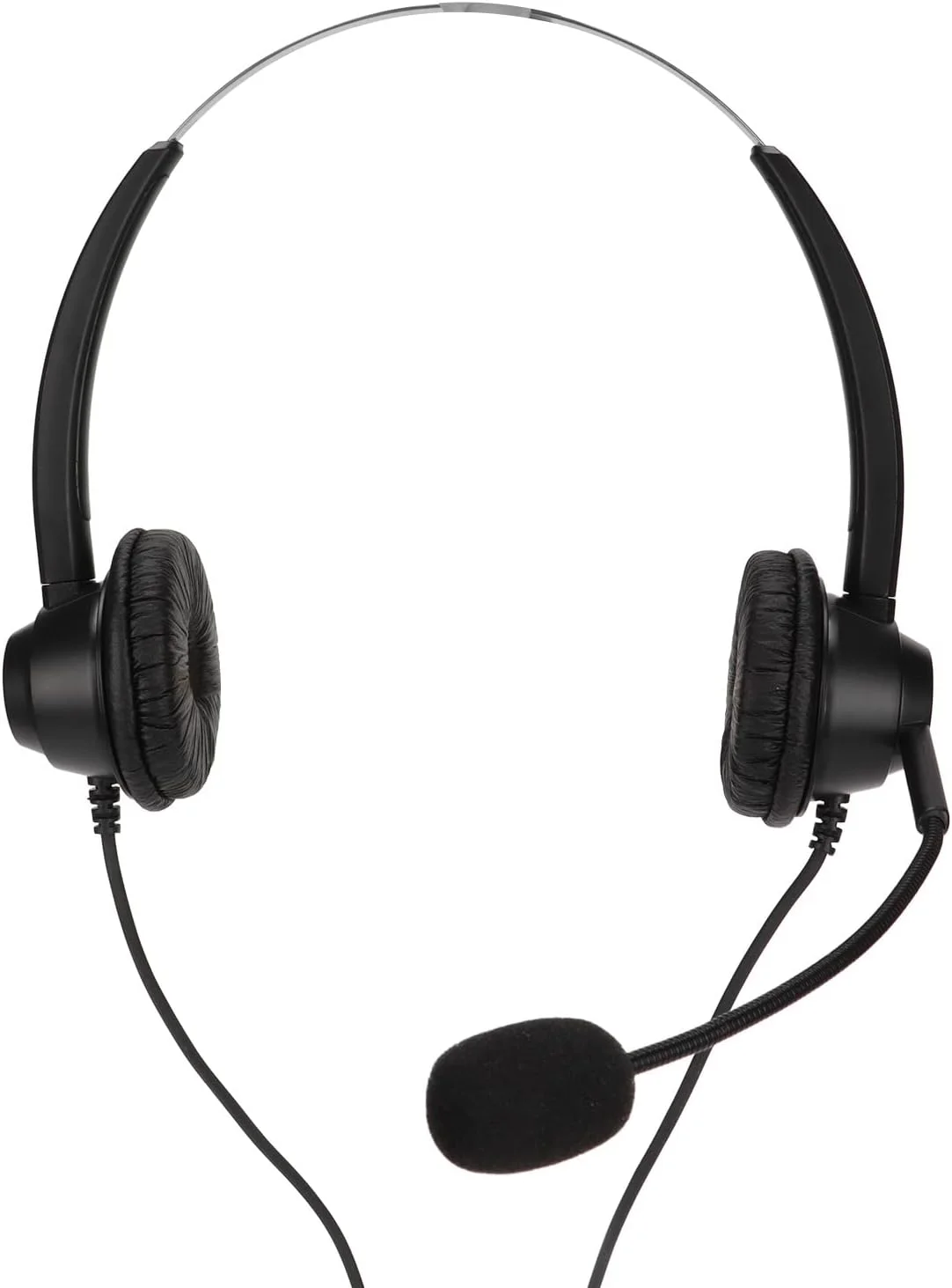 هدفون تجاری VELATEMOR، گوشی اپراتور با کاهش نویز، هدست خدمات مشتری دو گوش، میکروفون HD داخلی، اتصال و پخش، برای مرکز تماس