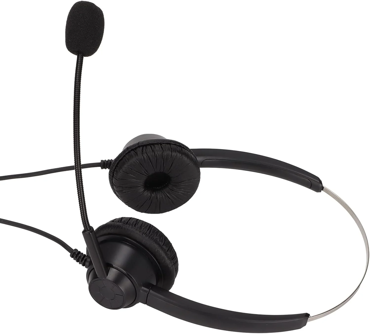 هدست تلفن همراه VELATEMOR، هدست تلفن دو طرفه، هدست تلفن دو گوشی، با حذف نویز، میکروفون داخلی، برای دوره های آنلاین در مراکز تماس