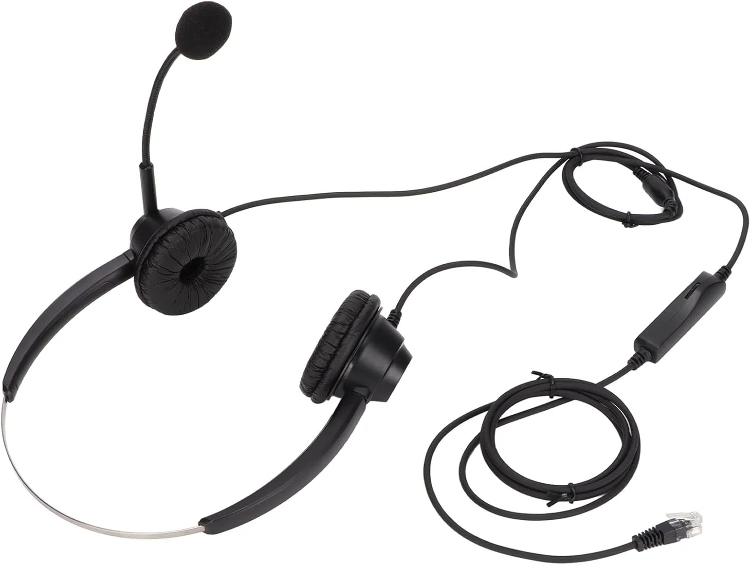 هدفون سیمی، گوشی دو طرفه، هدست تلفن دو گوشی، با تنظیم صدای بلندگو، قطع صدای میکروفون، برای مراکز تماس، خانه