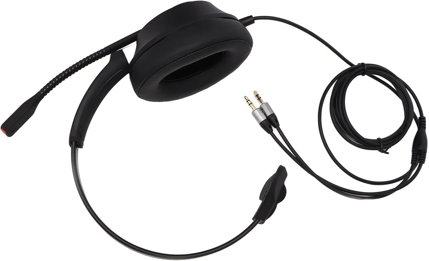 هدست 3.5 میلیمتری Denash، هدفون تک گوش انعطافپذیر با حساسیت بالا و حذف نویز ENC، راحت برای کامپیوتر هدست 3.5 میلیمتری Denash، هدفون تک گوش انعطافپذیر با حساسیت بالا و حذف نویز ENC، راحت برای کامپیوتر