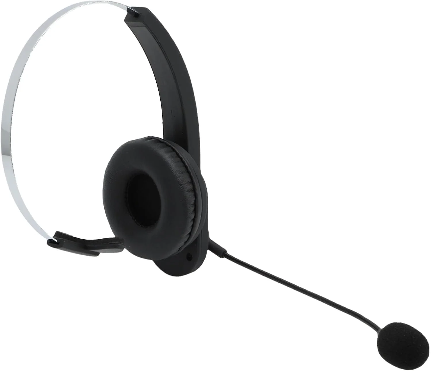 هدست تلفن همراه بی سیم Jiawu با میکروفون حذف نویز هوش مصنوعی، برد بی سیم 10 متری برای تماس های تلفنی و رایانه ای [مشکی]