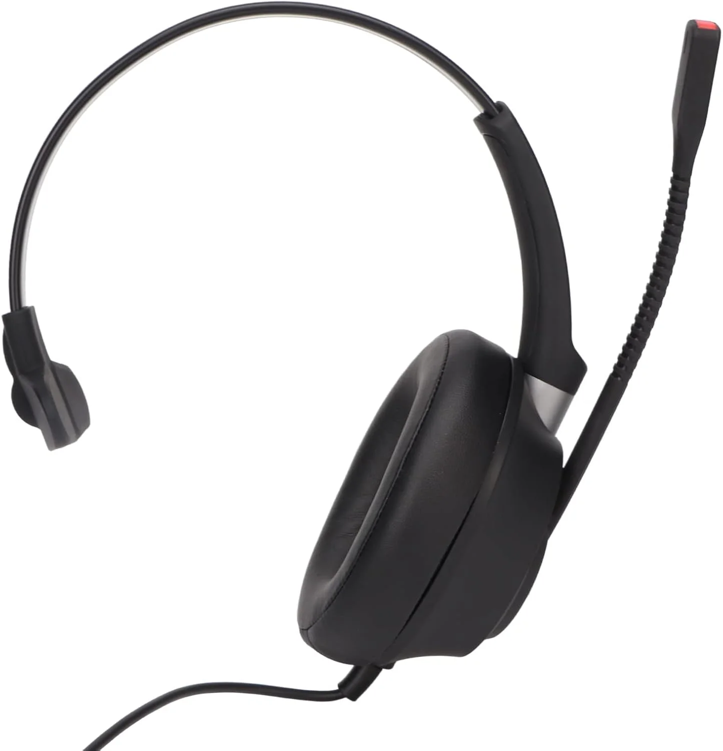 هدست تجاری تک گوش Denash، هدست USB مشکی با قابلیت تنظیم صدا، میکروفون بیصدا و انعطافپذیر، مناسب برای مراکز تماس، کامپیوترهای شخصی و استفاده خانگی هدست تجاری تک گوش Denash، هدست USB مشکی با قابلیت تنظیم صدا، میکروفون بیصدا و انعطافپذیر، مناسب برای مراکز تماس، کامپیوترهای شخصی و استفاده خانگی