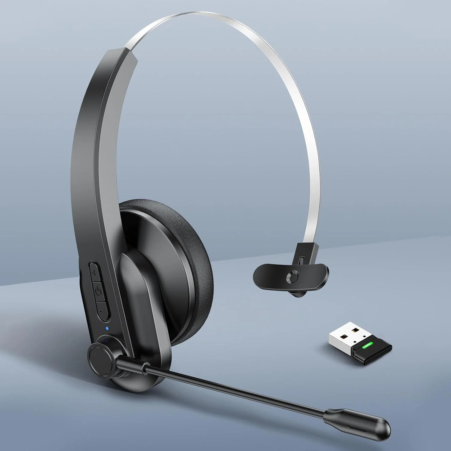 هدست کامیوندار Cryfokt با دانگل USB، میکروفون حذف نویز، هدست بیسیم برای کار از راه دور، مرکز تماس، میکروفون حذف نویز هوش مصنوعی، مشکی هدست کامیوندار Cryfokt با دانگل USB، میکروفون حذف نویز، هدست بیسیم برای کار از راه دور، مرکز تماس، میکروفون حذف نویز هوش مصنوعی، مشکی