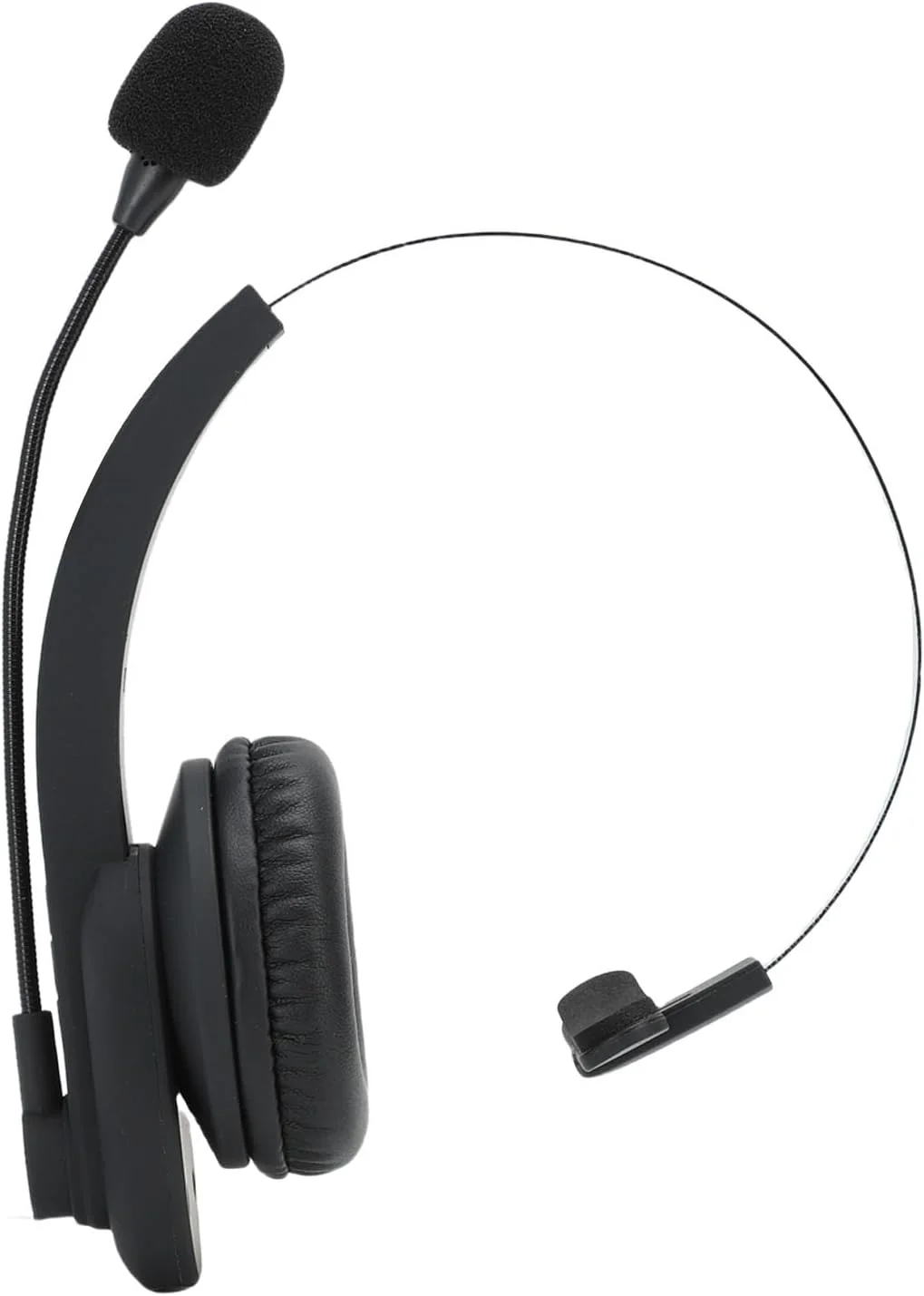 هدست تلفن همراه بی سیم Jiawu با میکروفون حذف نویز هوش مصنوعی، برد بی سیم 10 متری برای تماس های تلفنی و رایانه ای [مشکی]