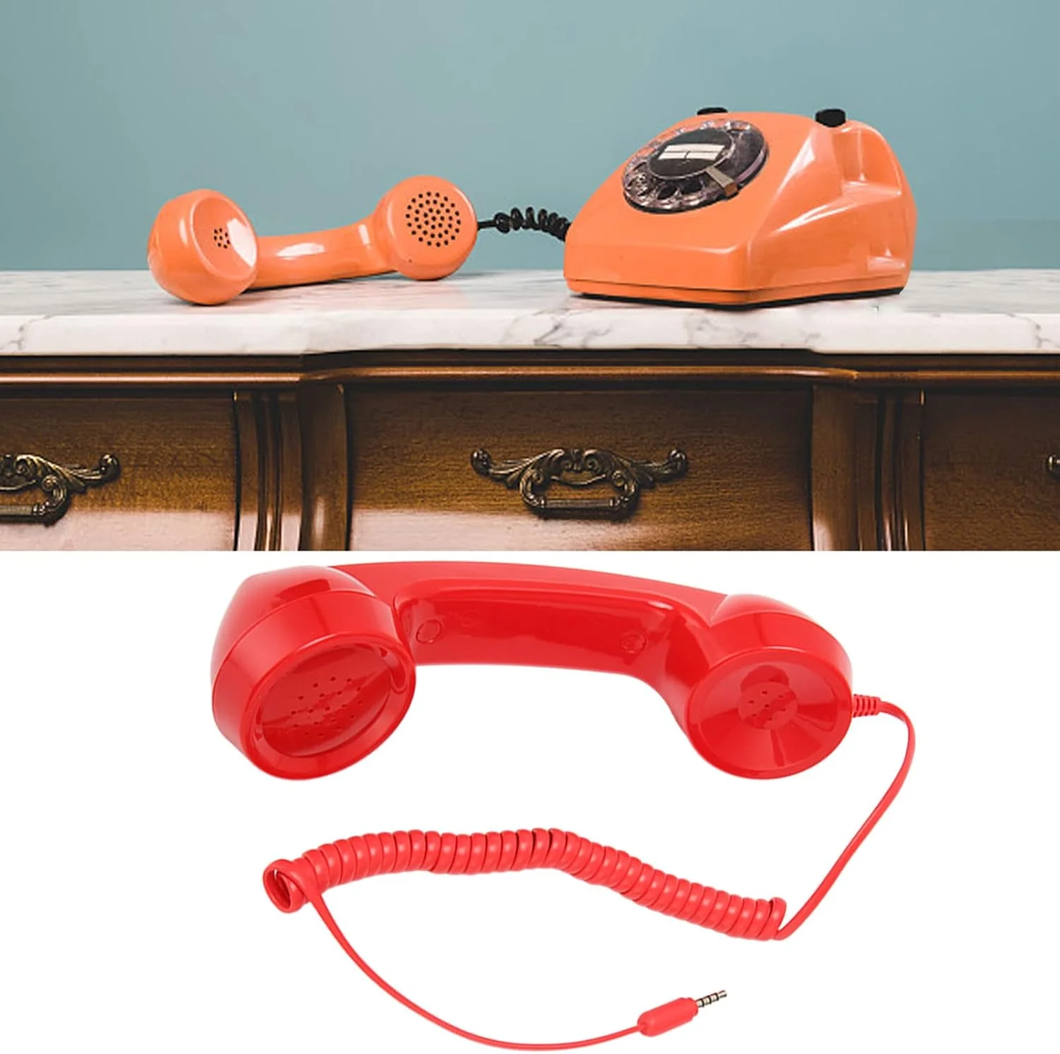 گوشی تلفن رترو Phefop، کاهش تشعشعات تلفن همراه، مناسب برای والدین و پدربزرگ و مادربزرگ ها (#14) گوشی تلفن رترو Phefop، کاهش تشعشعات تلفن همراه، مناسب برای والدین و پدربزرگ و مادربزرگ ها (#14)