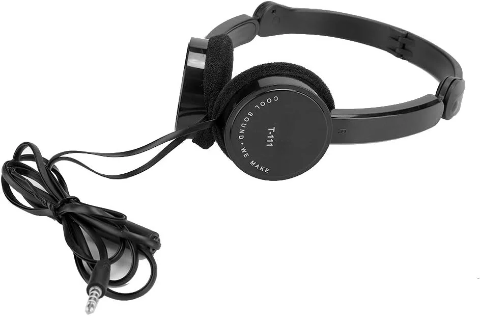 هدفون کودکانه Denash، هدفون میکروفون دار با کابل نودلی تاشو برای تبلت (مشکی) هدفون کودکانه Denash، هدفون میکروفون دار با کابل نودلی تاشو برای تبلت (مشکی)