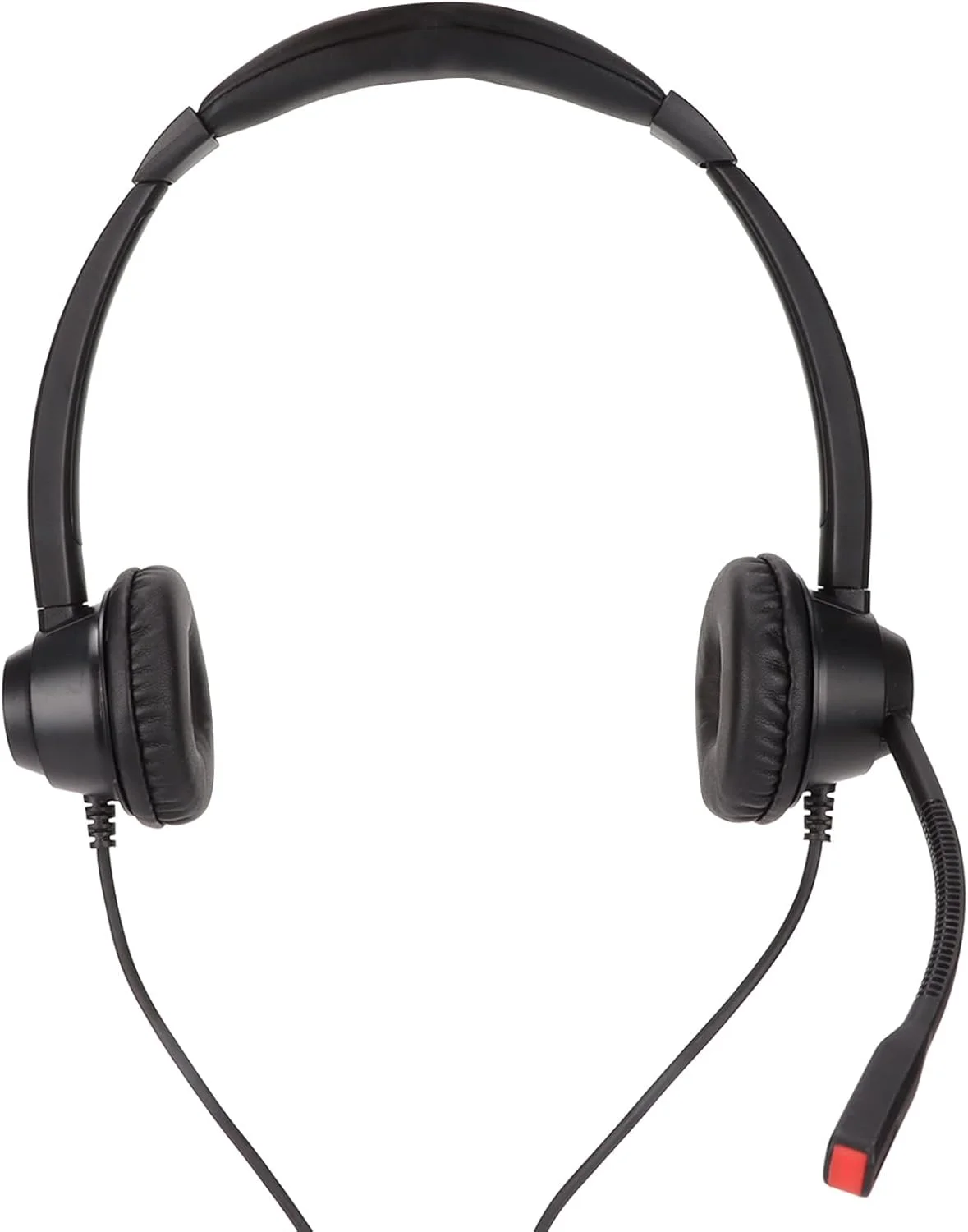 هدست تلفن خانگی با قابلیت حذف نویز و میکروفون برای تماس های کنفرانسی، مشکی