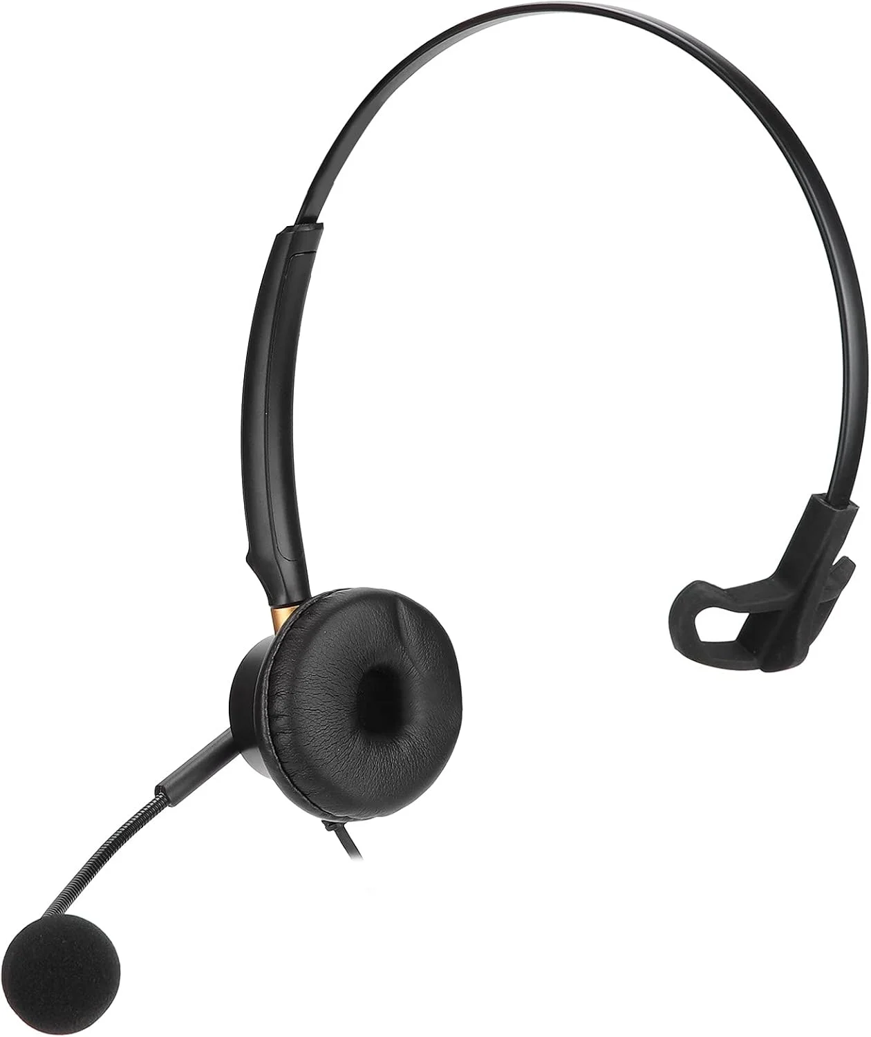 هدست تلفن ثابت OVAQUIXI 2.5mm مدل H600-2.5 با میکروفون کاهش نویز، هدفون تک گوش سبک وزن مناسب خدمات مشتریان و مراکز تماس