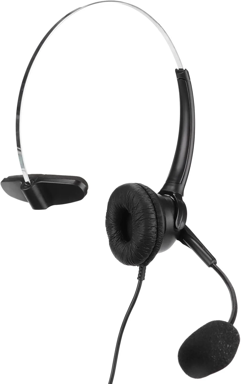 هدست تلفن Fafeicy، گوشی تلفن با سازگاری گسترده، میکروفون انعطاف پذیر 330 درجه با اتصالات RJ9 برای کار ثابت