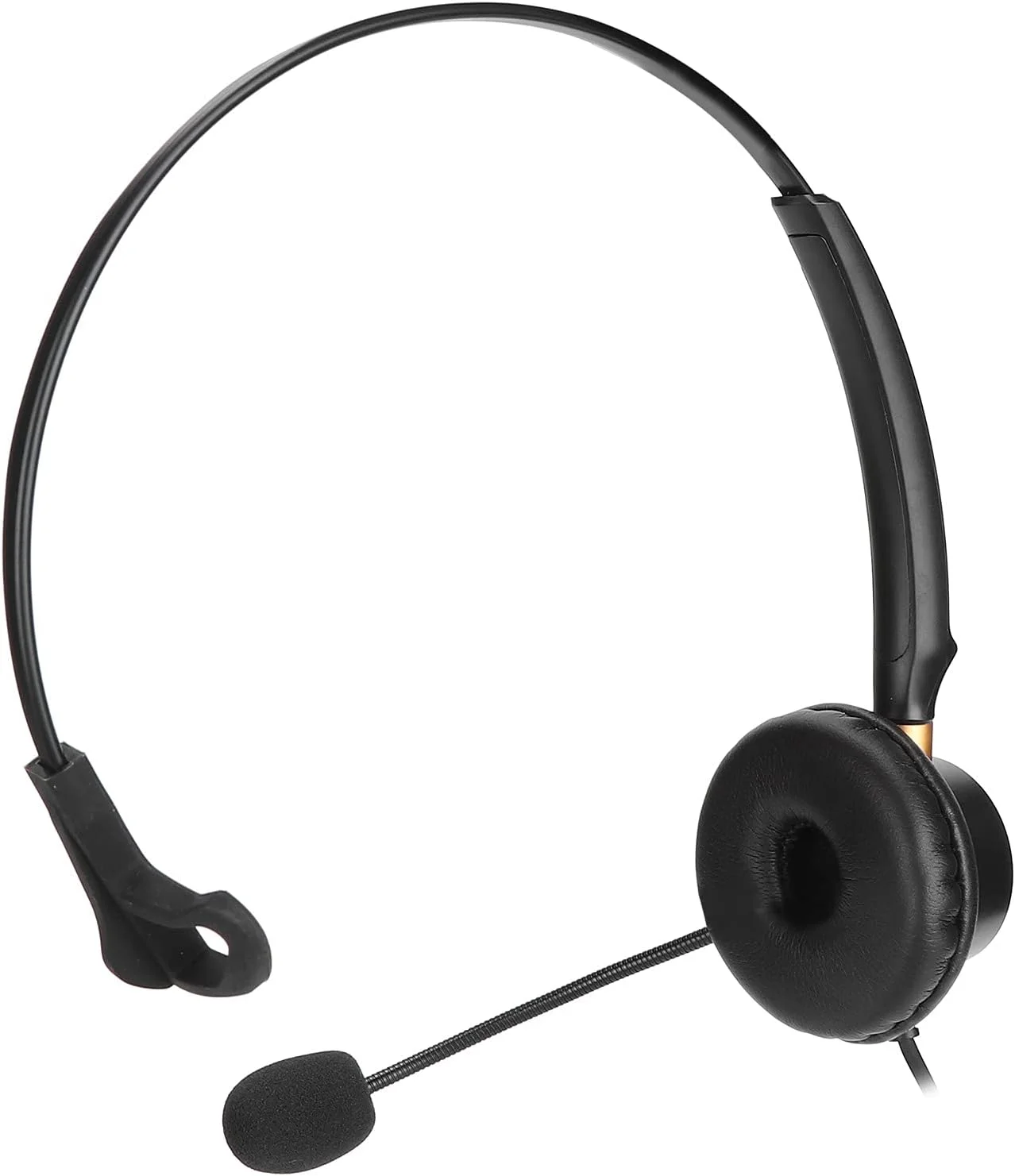 هدست تلفن ثابت OVAQUIXI 2.5mm مدل H600-2.5 با میکروفون کاهش نویز، هدفون تک گوش سبک وزن مناسب خدمات مشتریان و مراکز تماس