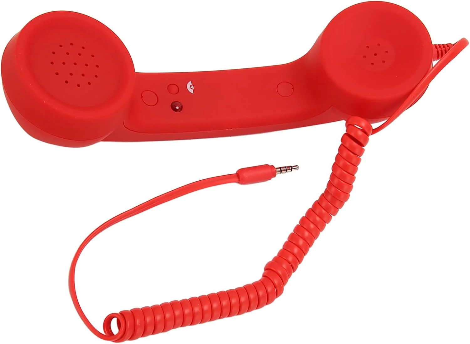 گوشی تلفن رترو Phefop - گوشی موبایل با سیم مقاوم در برابر تشعشع با کنترل صدا و میزان صدا برای همه تلفن های هوشمند (قرمز) گوشی تلفن رترو Phefop - گوشی موبایل با سیم مقاوم در برابر تشعشع با کنترل صدا و میزان صدا برای همه تلفن های هوشمند (قرمز)