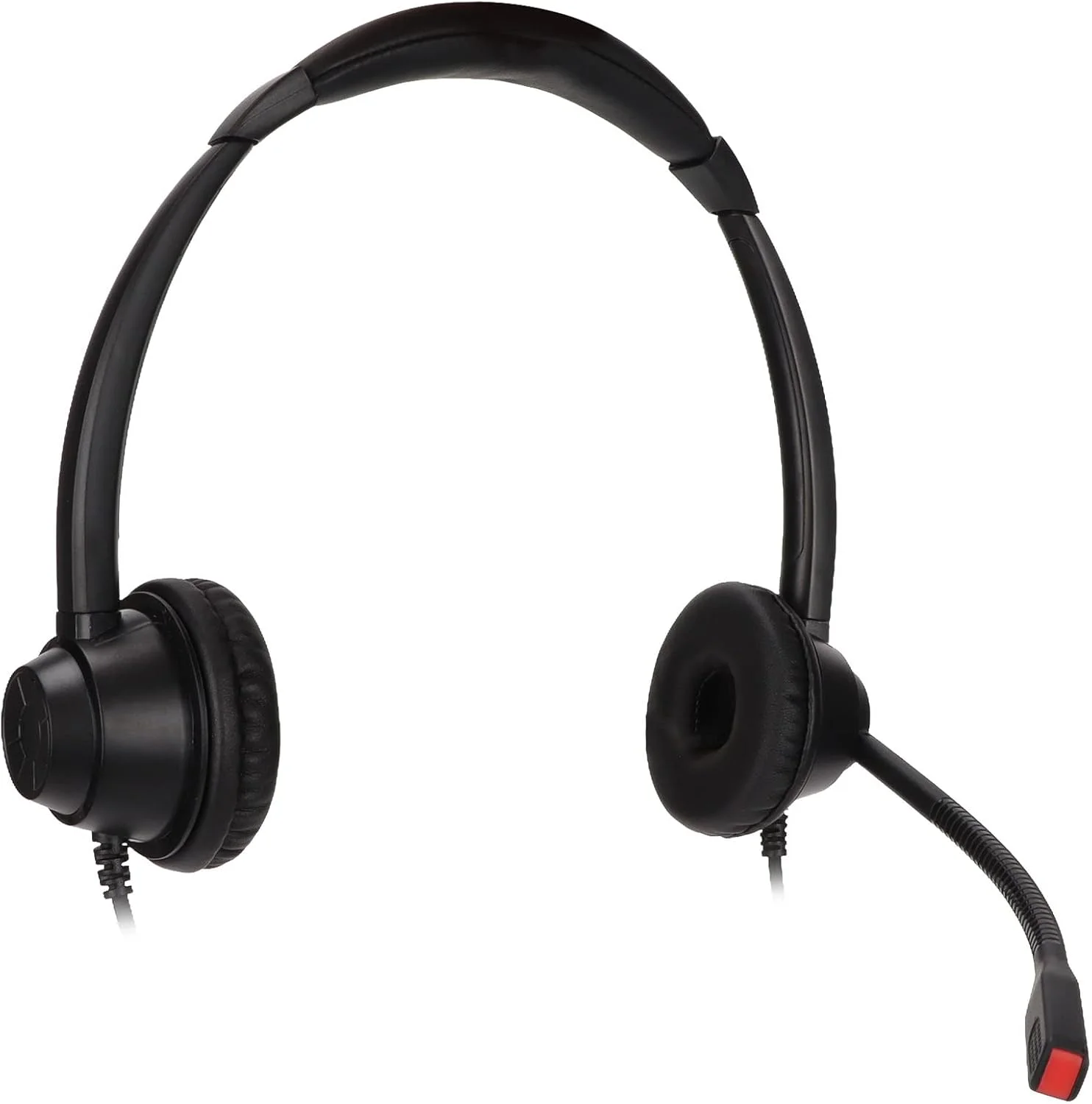 هدست ترافیکی 2.5 میلیمتری RIZGHWOY با میکروفون چرخشی برای خدمات مشاوره تلفنی بیمارستان، هدفون دو گوش ABS مشکی هدست ترافیکی 2.5 میلیمتری RIZGHWOY با میکروفون چرخشی برای خدمات مشاوره تلفنی بیمارستان، هدفون دو گوش ABS مشکی