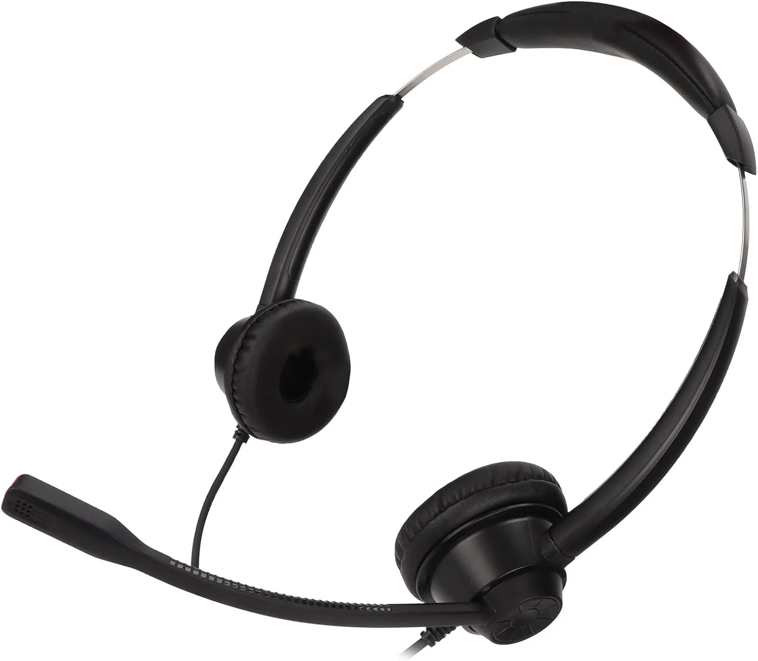 هدست ترافیکی 2.5 میلیمتری RIZGHWOY با میکروفون چرخشی برای خدمات مشاوره تلفنی بیمارستان، هدفون دو گوش ABS مشکی هدست ترافیکی 2.5 میلیمتری RIZGHWOY با میکروفون چرخشی برای خدمات مشاوره تلفنی بیمارستان، هدفون دو گوش ABS مشکی