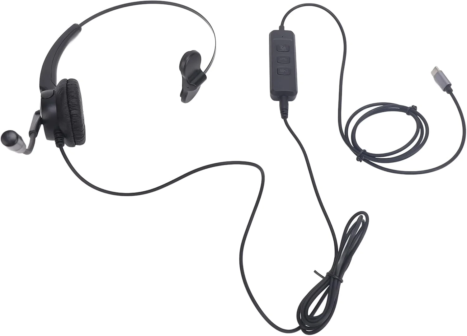 هدست تلفن با قابلیت حذف نویز، میکروفون با کیفیت بالا، رابط های USB 3.5 میلی متری، برای کامپیوتر، لپ تاپ، تبلت، مرکز تماس خانگی