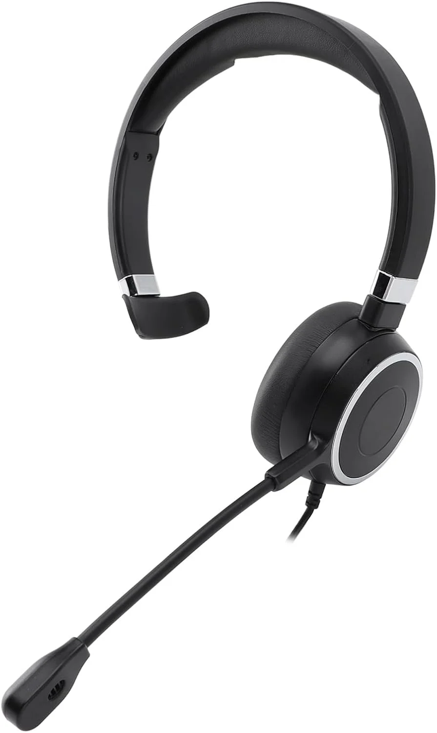 هدست تلفن XUMIUZIY، اتصال USB تک گوش با میکروفون HD قابل تنظیم برای مکالمات واضح در محیط های پر سر و صدا، بالشتک های نرم گوشی و انعطاف پذیر