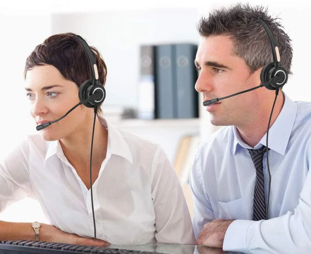 هدست تلفن ویپ RJ9 VELATEMOR، هدست مرکز تماس، هدست تلفن، با میکروفون و قابلیت حذف نویز، برای تلفن ویپ و استفاده حرفه ای هدست تلفن ویپ RJ9 VELATEMOR، هدست مرکز تماس، هدست تلفن، با میکروفون و قابلیت حذف نویز، برای تلفن ویپ و استفاده حرفه ای