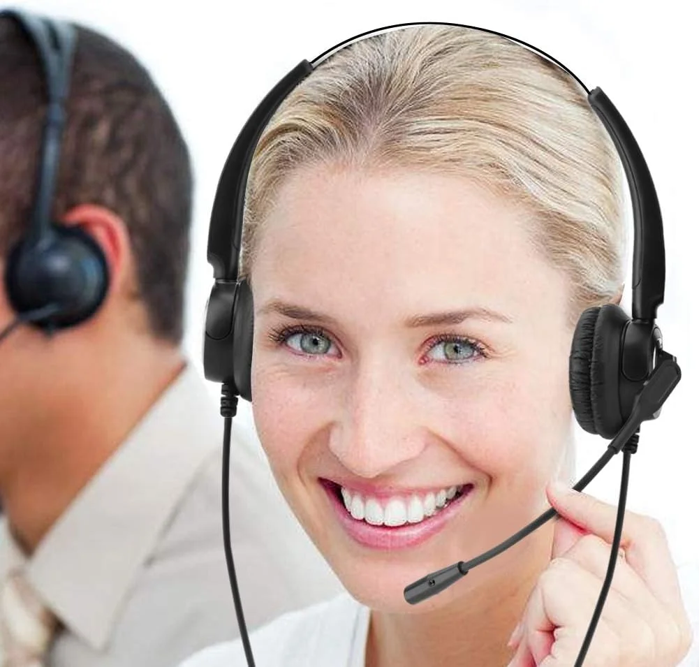 هدست تلفن ویپ RJ9 VELATEMOR، هدست مرکز تماس، هدست تلفن، با میکروفون و قابلیت حذف نویز، برای تلفن ویپ و استفاده حرفه ای هدست تلفن ویپ RJ9 VELATEMOR، هدست مرکز تماس، هدست تلفن، با میکروفون و قابلیت حذف نویز، برای تلفن ویپ و استفاده حرفه ای