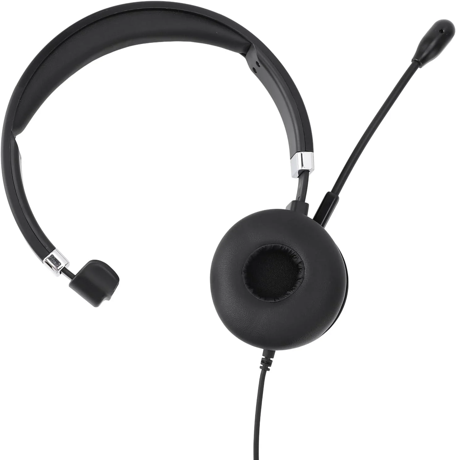 هدست تلفن XUMIUZIY، اتصال USB تک گوش با میکروفون HD قابل تنظیم برای مکالمات واضح در محیط های پر سر و صدا، بالشتک های نرم گوشی و انعطاف پذیر