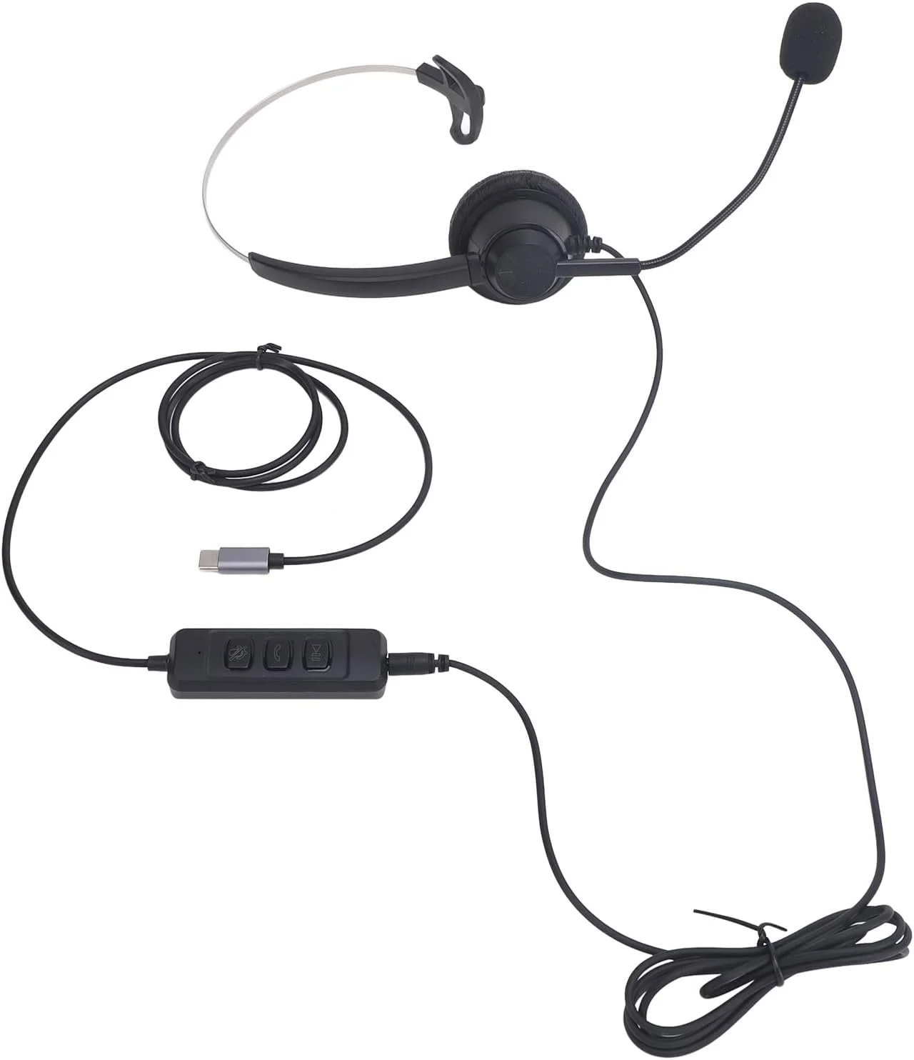 هدست تلفن، میکروفون حذف نویز، تنظیم صدا، طراحی راحت، سیم بلند، مناسب برای استفاده خانگی هدست تلفن، میکروفون حذف نویز، تنظیم صدا، طراحی راحت، سیم بلند، مناسب برای استفاده خانگی