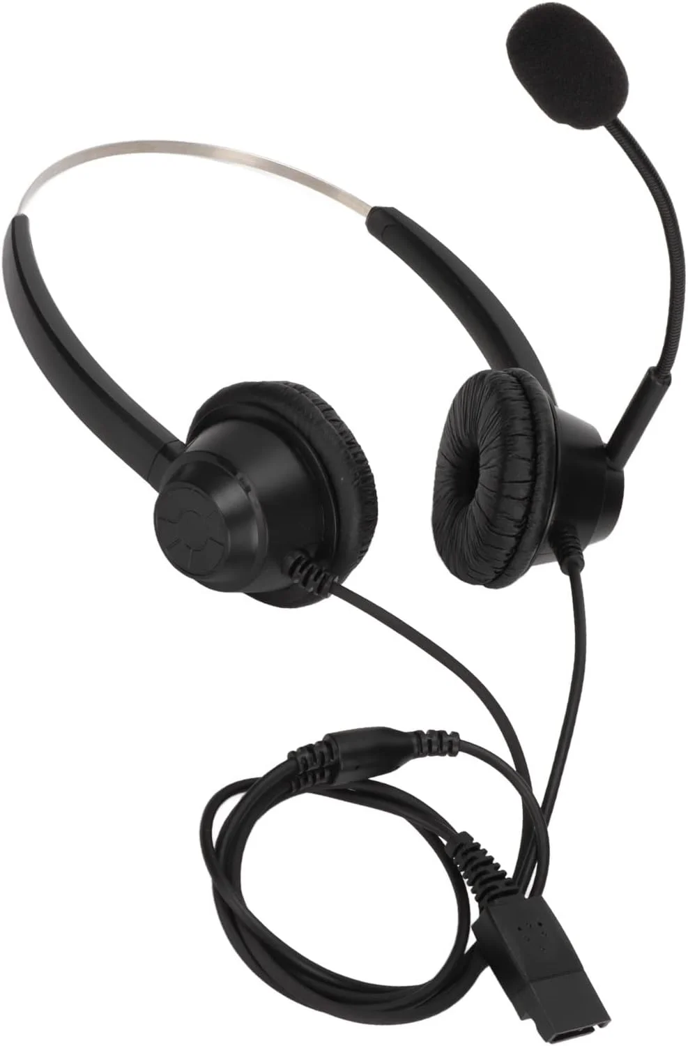 هدست ارتباطی دوگوشی با کیفیت بالا POENVFPO با قابلیت کاهش نویز، طراحی پایدار، مناسب برای مراکز تماس، مشکی هدست ارتباطی دوگوشی با کیفیت بالا POENVFPO با قابلیت کاهش نویز، طراحی پایدار، مناسب برای مراکز تماس، مشکی